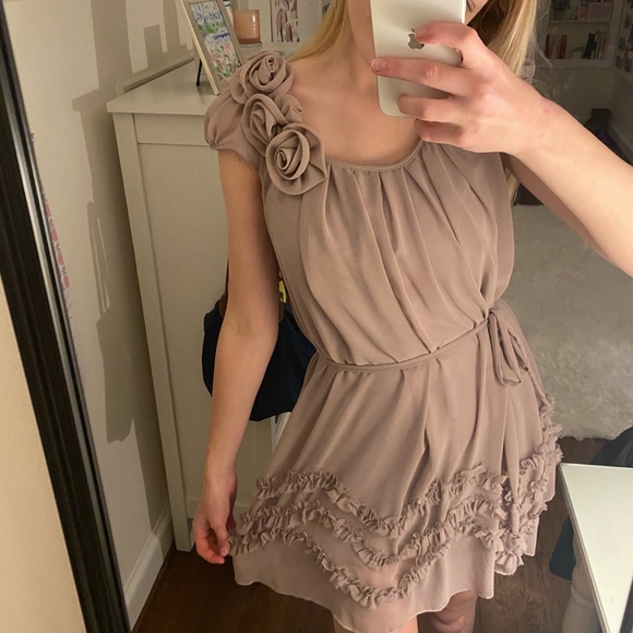 bloomingdales purple dress